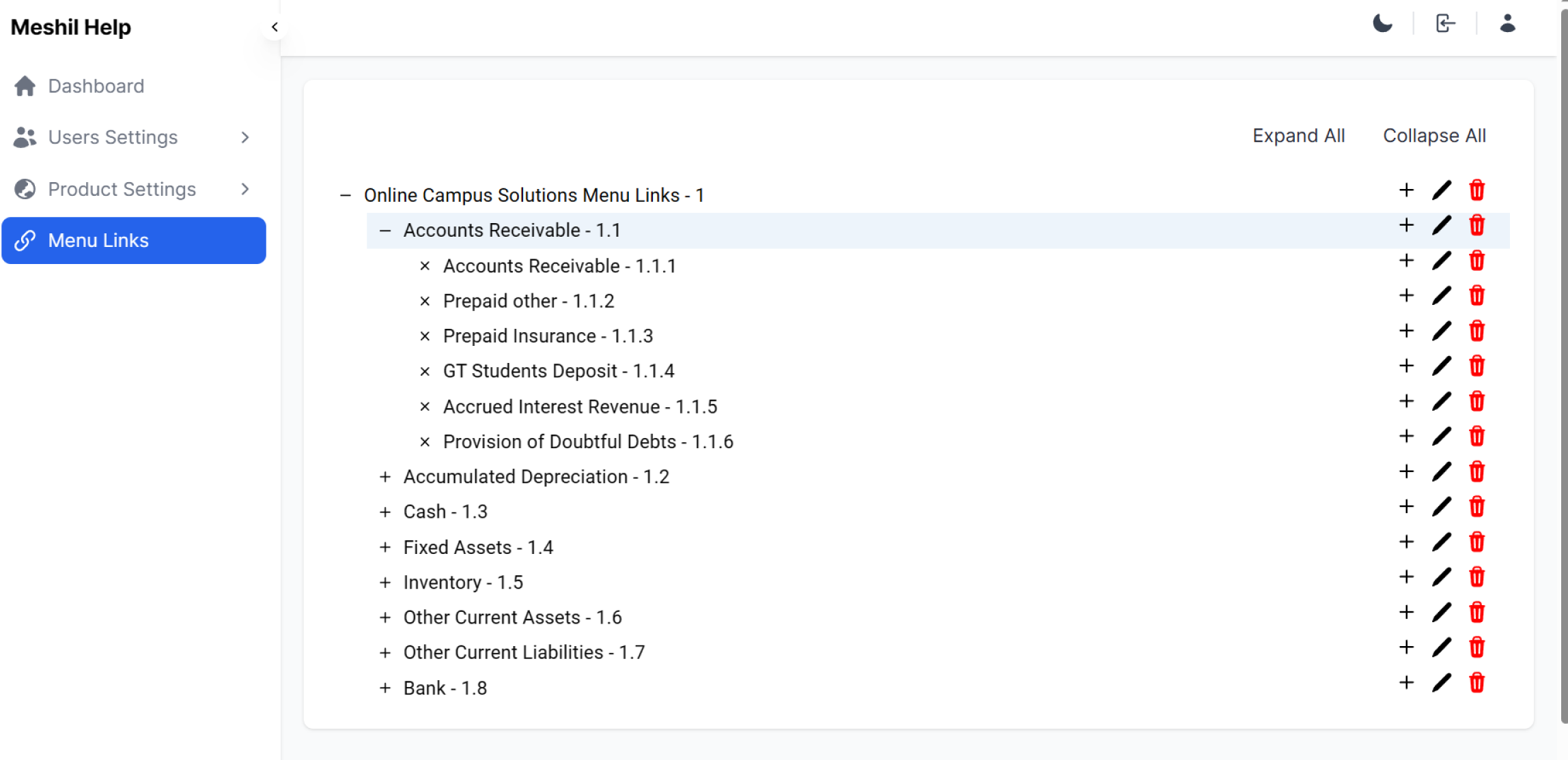 Templates Settings