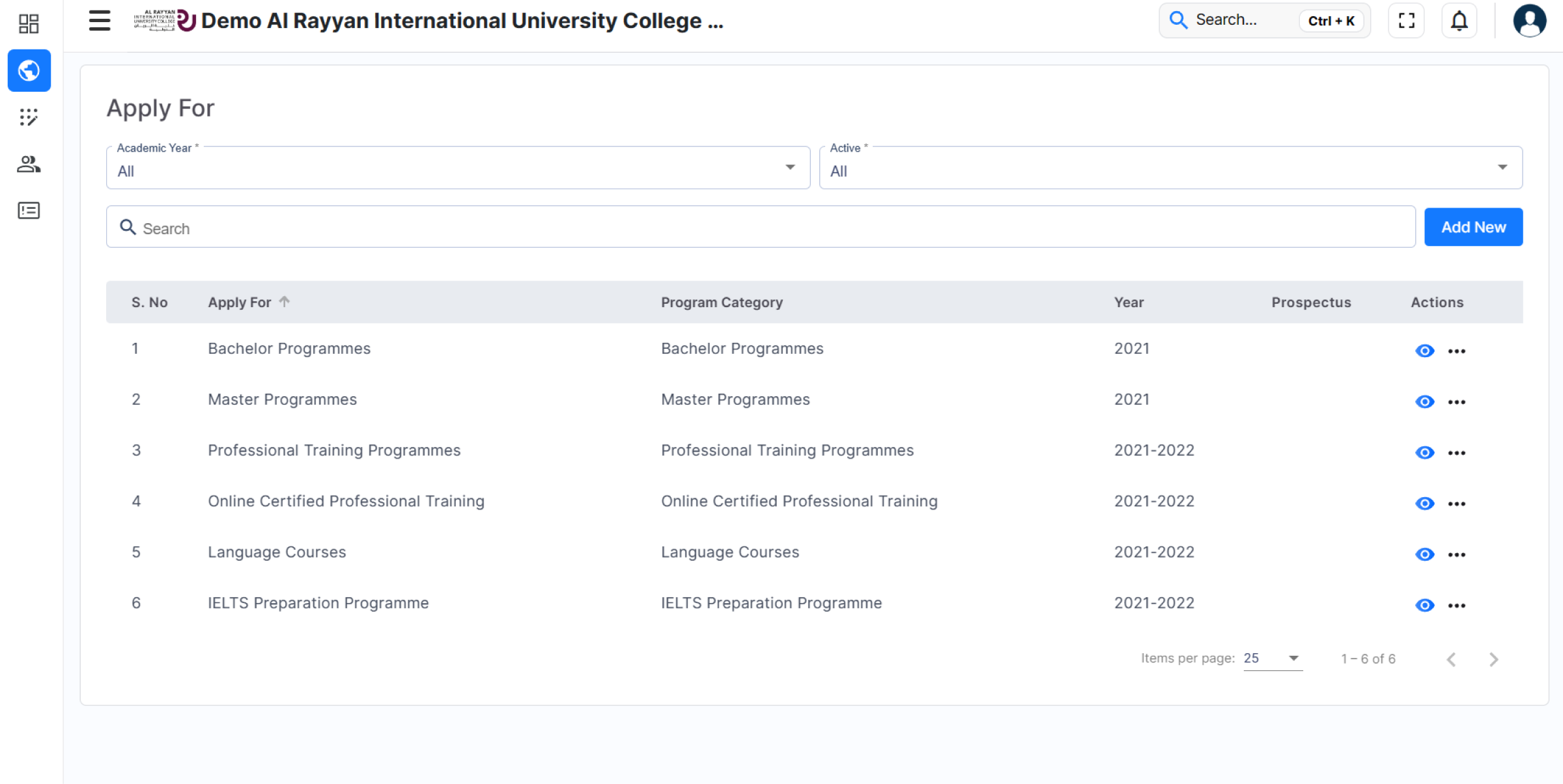 Student Apply For